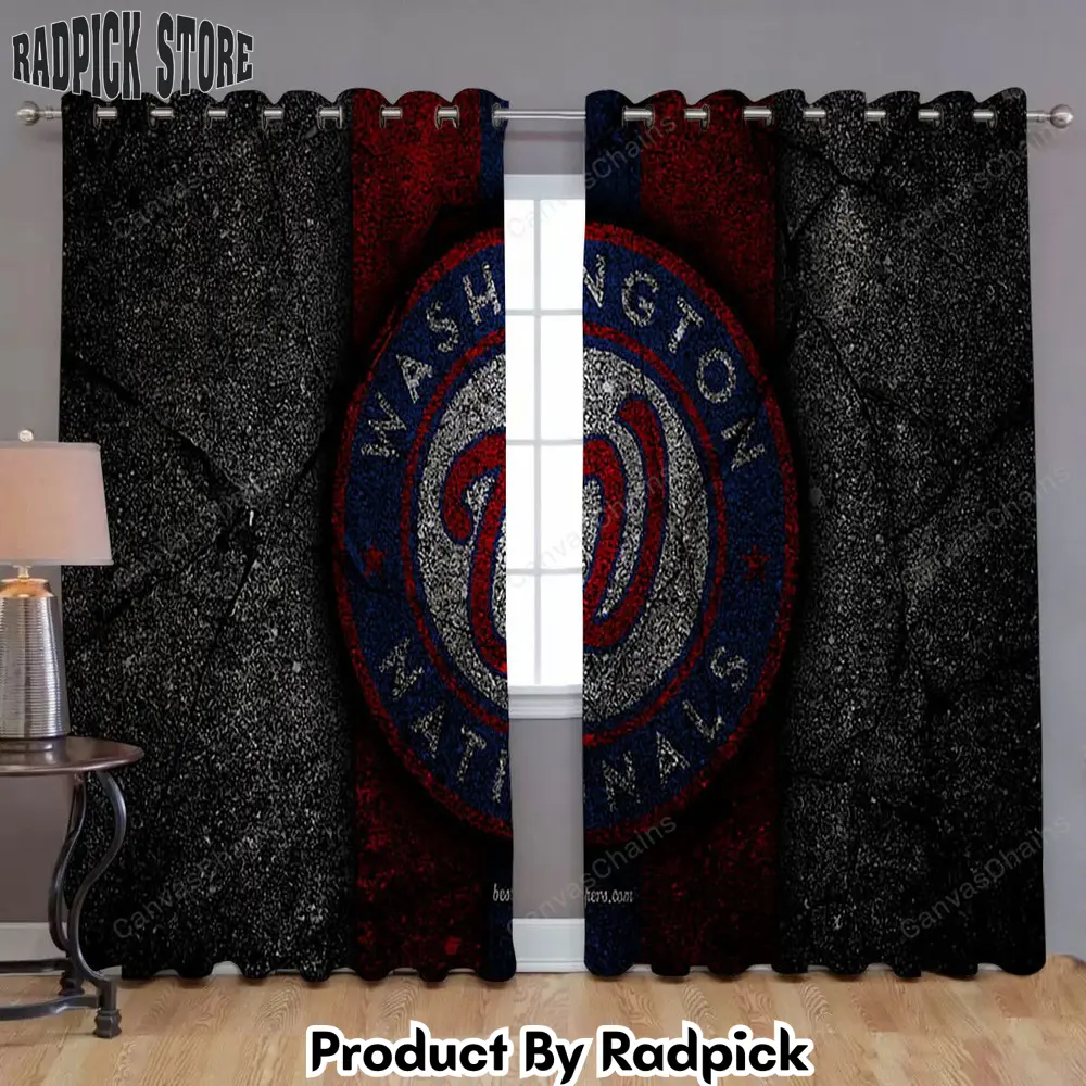 Radpick washington nationals mlb window curtains baseball usa curtains living room curtains for window rp85297